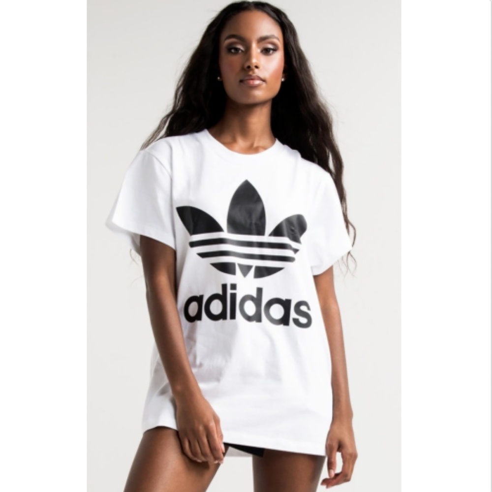 Adidas Originals Big Trefoil Tee White Black